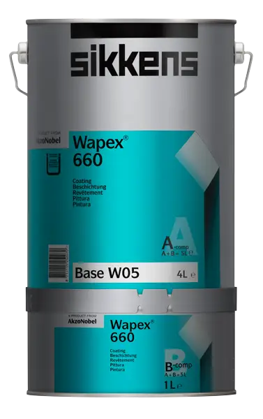 Покрытие эпоксидное для пола и стен Sikkens Wapex 660 SET полуматовое база BS W05 1л.