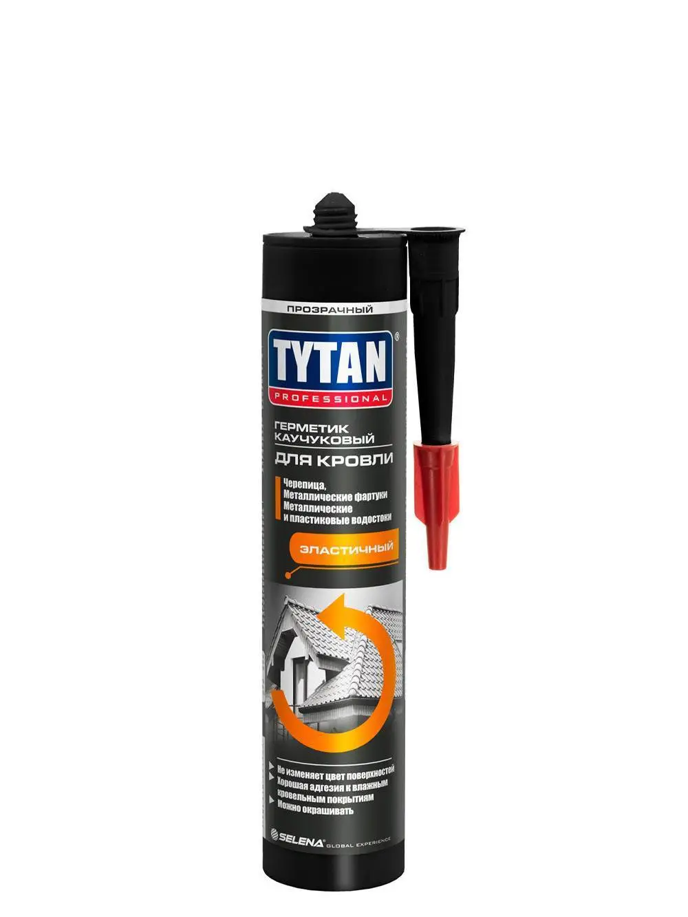 Герметик каучуковый кровельный Tytan Professional прозрачный 310 мл