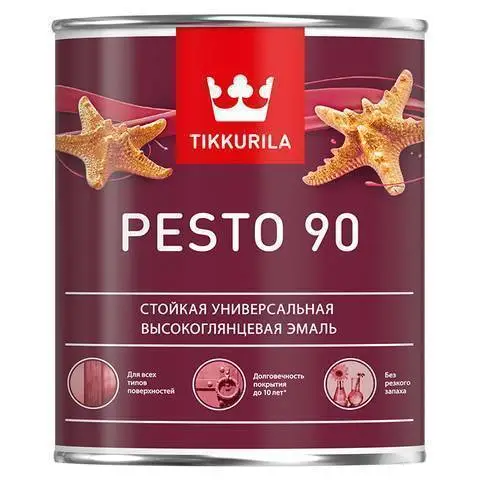 Эмаль универсальная Tikkurila PESTO 90 A высокоглянцевая 2,7л