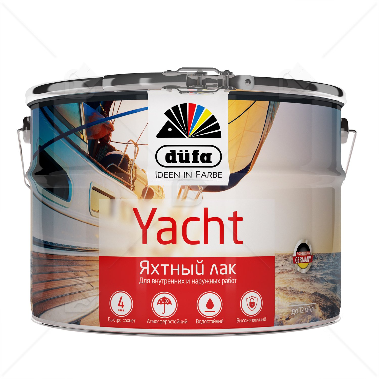 Лак яхтный алкидно-уретановый Dufa Yacht полуматовый 10 л