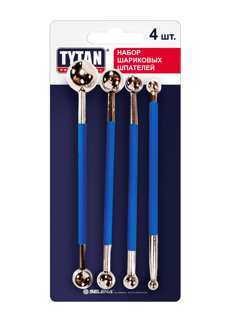 Набор шпателей шариковых Tytan Professional  4 шт. 