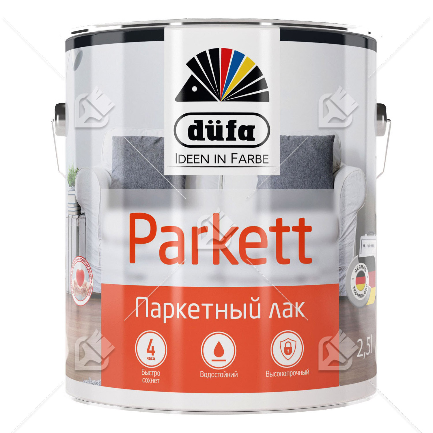 Лак паркетный алкидно-уретановый Dufa Parkett полуматовый 10 л