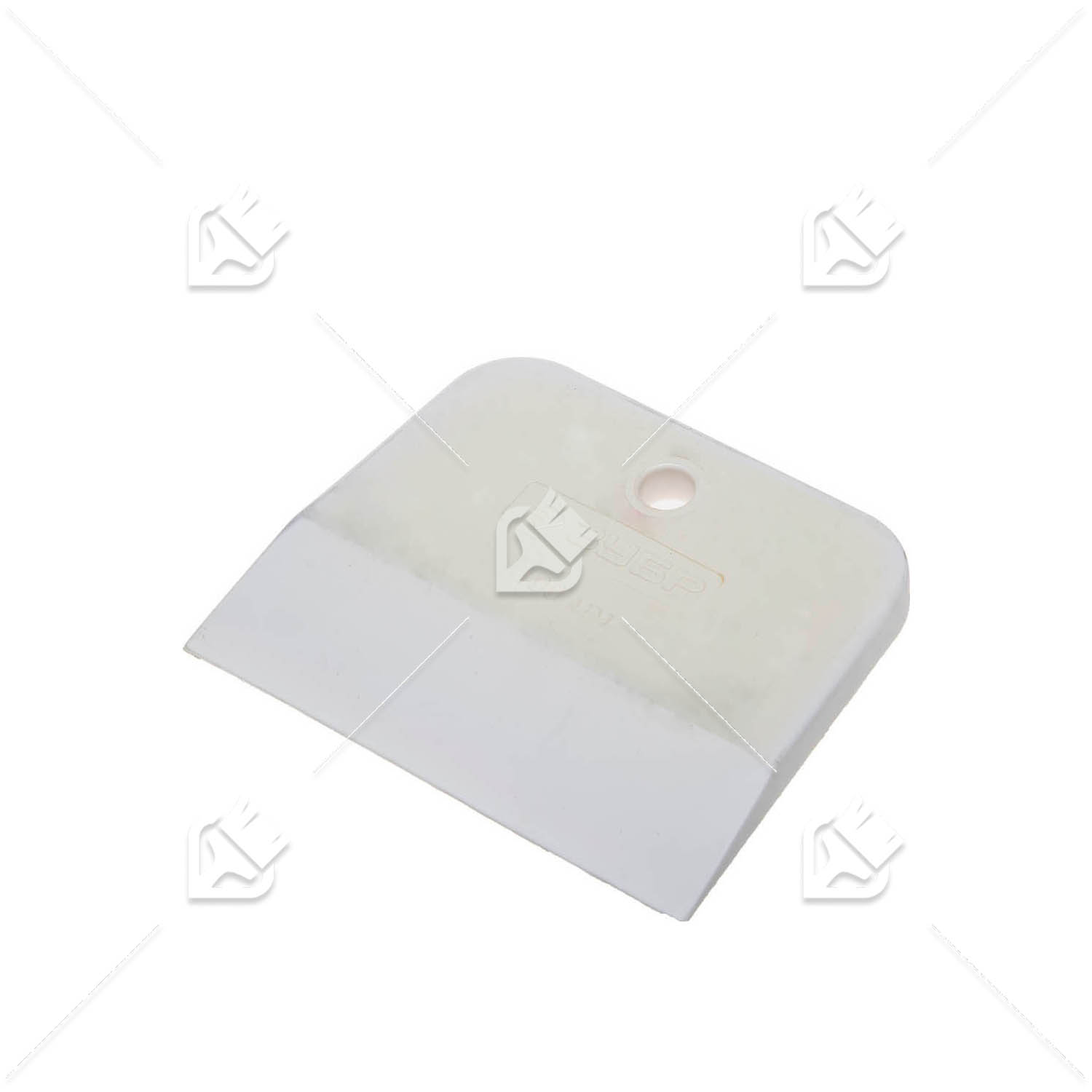 Шпатель Зубр Мастер резиновый, белый 100 мм.