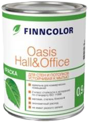 Краска OASIS HALL & OFFICE A гл/мат 0,9л