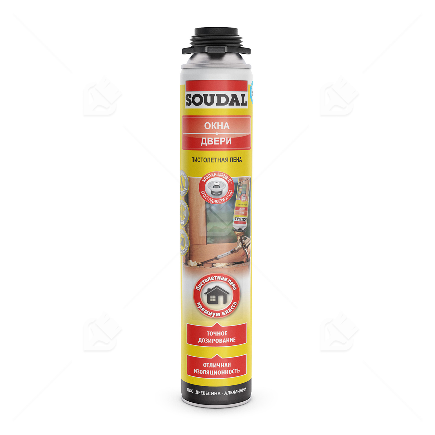 Пена профессиональная Soudal Yellow зимняя 750 мл