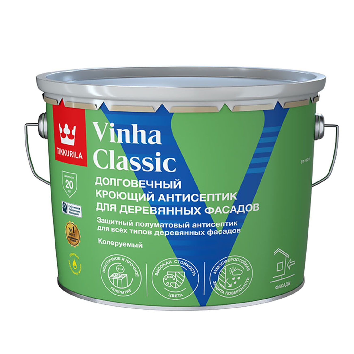 Антисептик кроющий Tikkurila VINHA CLASSIC WC полуматовый 9л