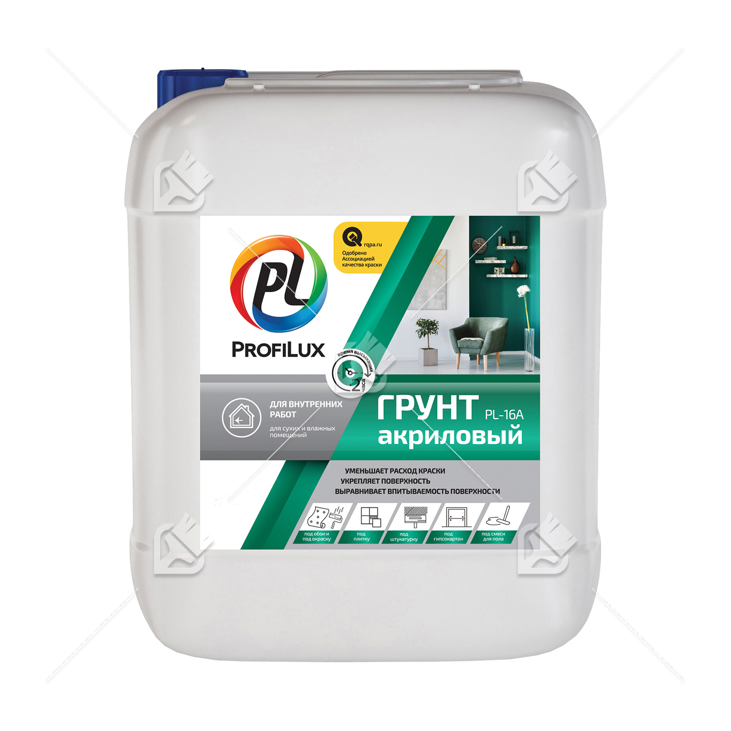 Грунт для внутренних работ акриловый Profilux PL-16A 5 л.