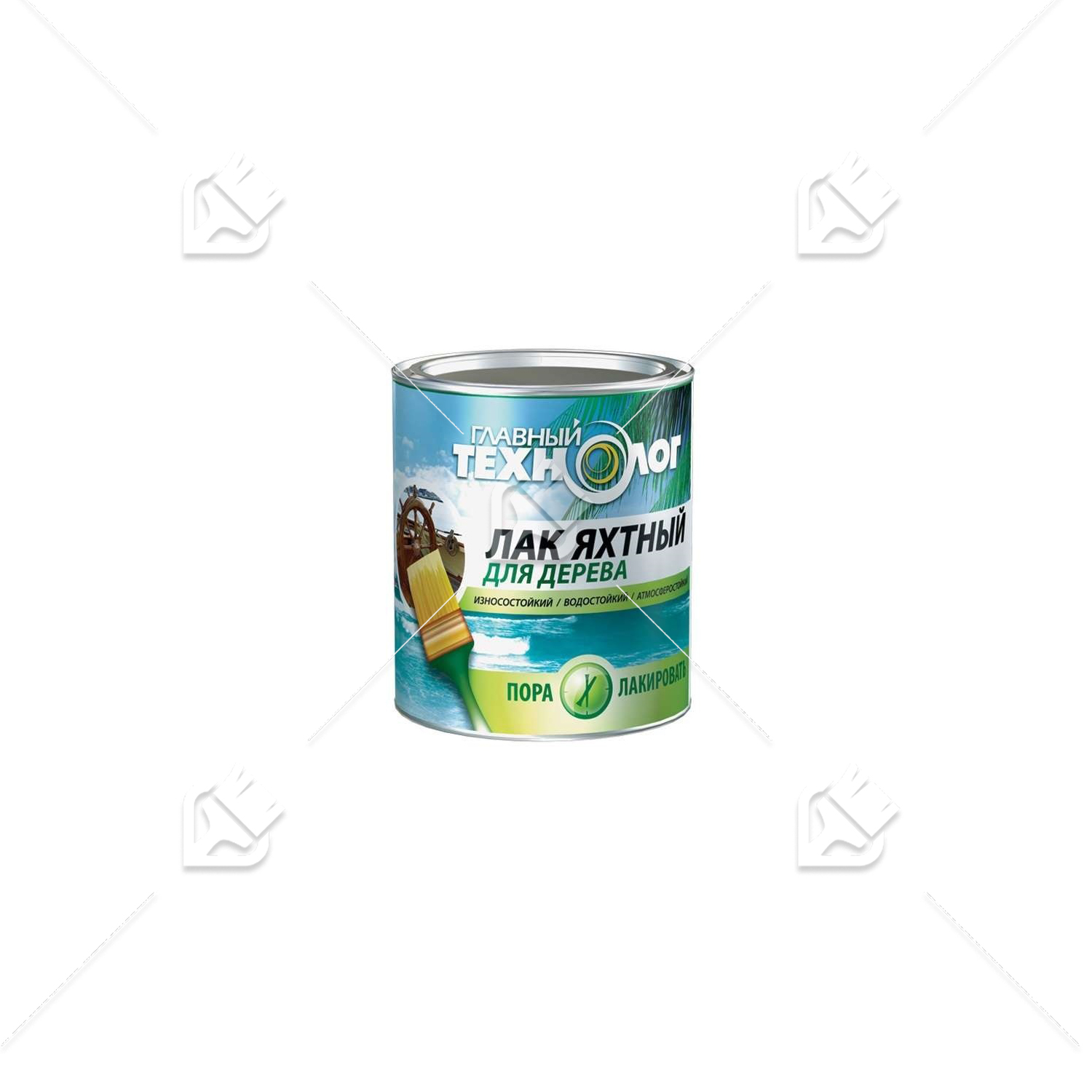 Лак яхтный алкидно-уретановый Главный Технолог глянцевый 0,75 л. 