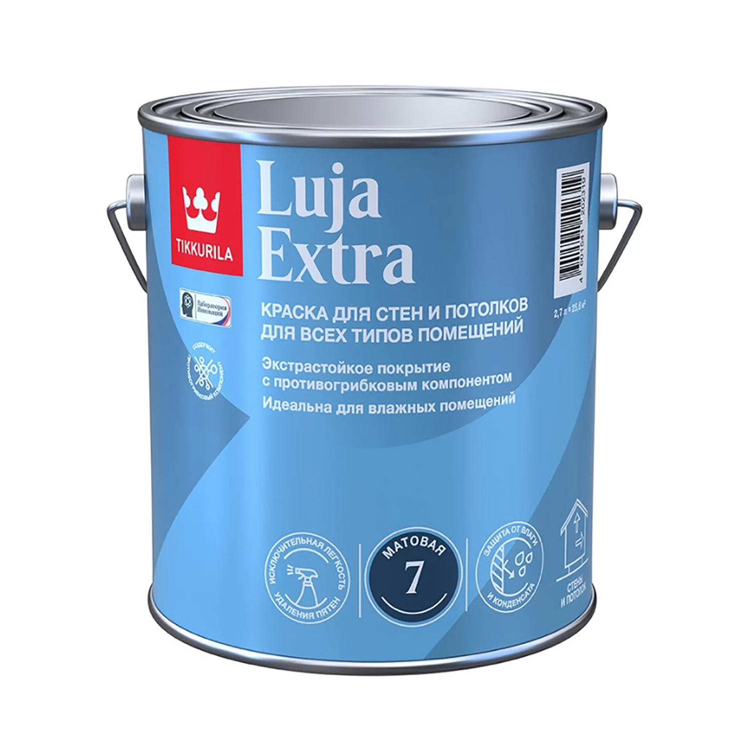 Краска экстра-стойкая Tikkurila LUJA EXTRA A матовая 2,7л