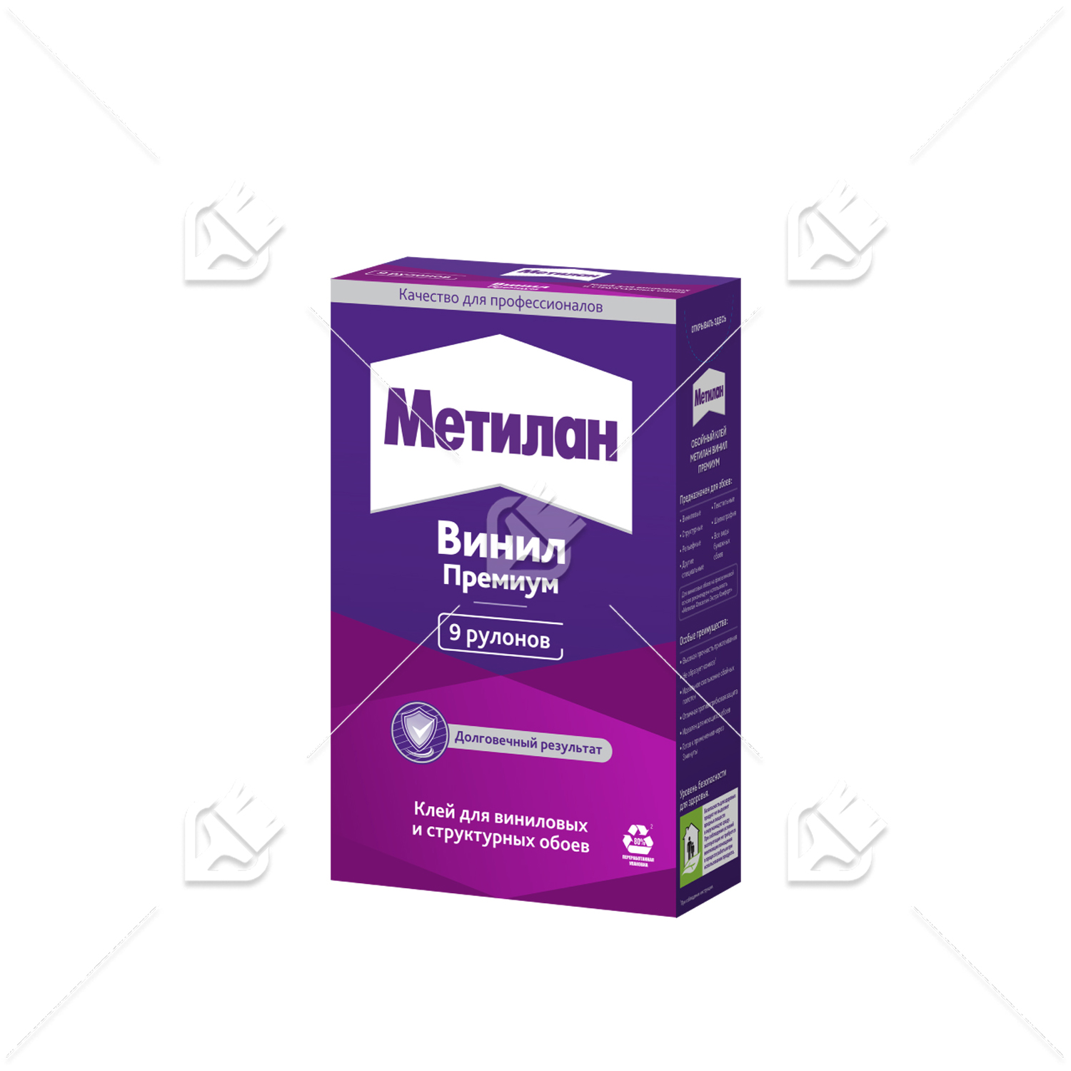 Клей обойный для виниловых обоев Метилан Винил Премиум без индикатора 250 г