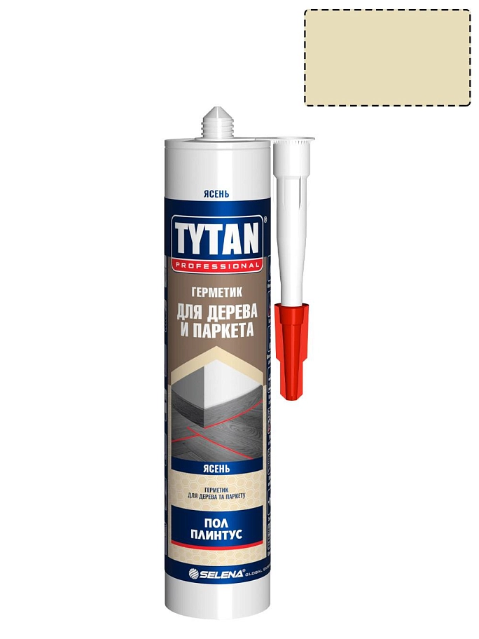 Герметик Акриловый для Дерева и Паркета Tytan Professional ясень 280 мл 