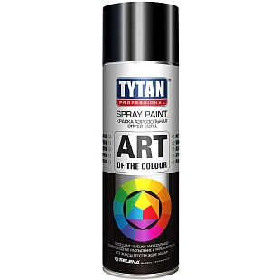 Краска универсальная аэрозольная акриловая Tytan Professional Art of the colour глянцевая RAL 9005 черная 400 мл