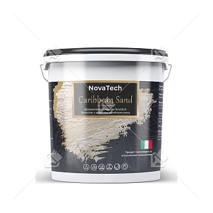 Краска декоративная NovaTech Caribbean Sand с эффектом перламутровых песчаных вихрей 5 л