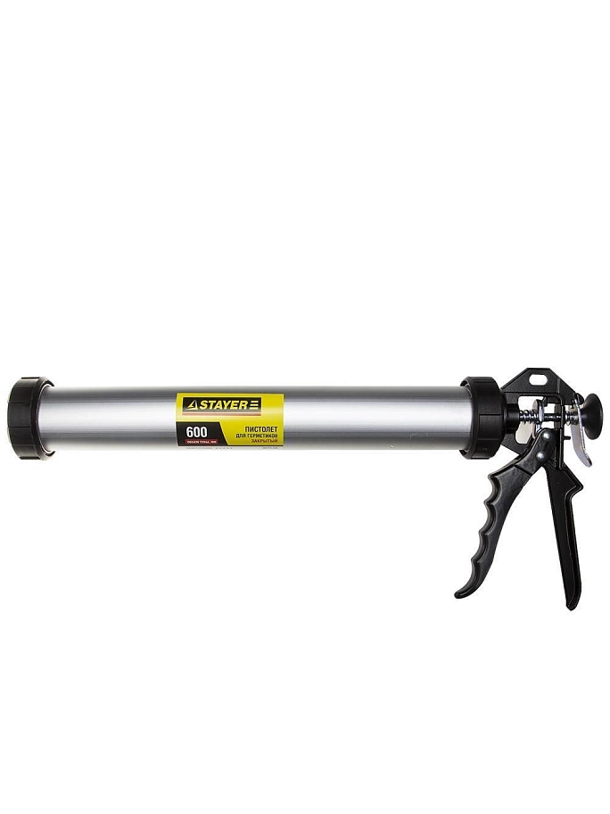 Пистолет для герметиков в тубах Stayer Profi закрытый металлический корпус 600 мл.