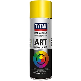 Краска универсальная аэрозольная акриловая Tytan Professional Art of the colour RAL 1018 желтая 400 мл.