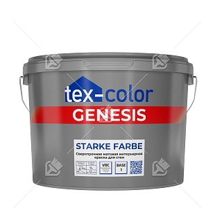 "Tex-Сolor" ВД краска Genesis Starke Farbe  база1  9л