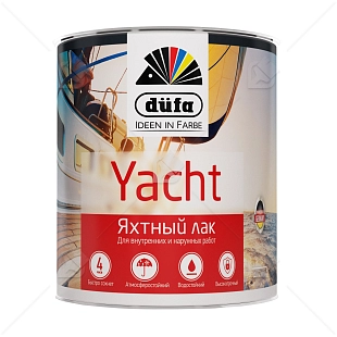 Лак яхтный алкидно-уретановый Dufa Yacht полуматовый 0,75 л