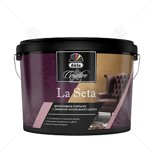 Покрытие декоративное Dufa Creative La Seta эффект натурального шелка база ARGENTO ST-001 5 кг.