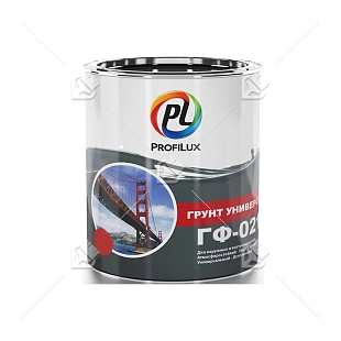 Грунт ГФ-021 по металлу и дереву Profilux серый 1,9 кг.