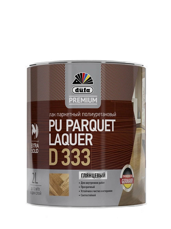 Лак паркетный полиуретановый Dufa Premium PU Parquet Laquer D333 глянцевый 0,75 л