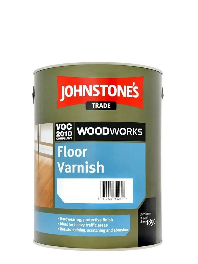 Паркетный лак Johnstone`s Floor Varnish полуматовый 5 л