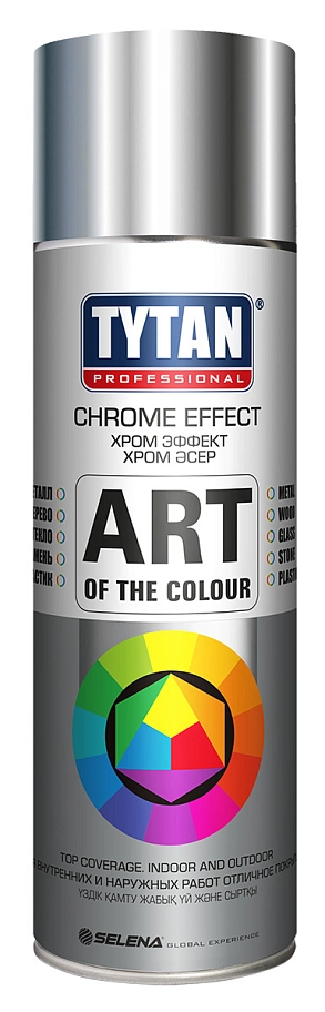 Краска универсальная аэрозольная акриловая Tytan Professional Art of the colour глянцевая хром 400 мл