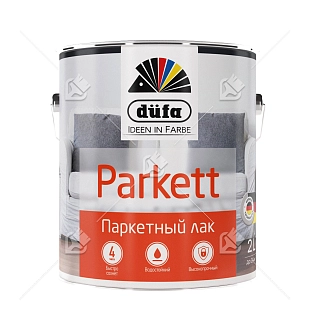 Лак паркетный алкидно-уретановый Dufa Parkett полуматовый 2 л