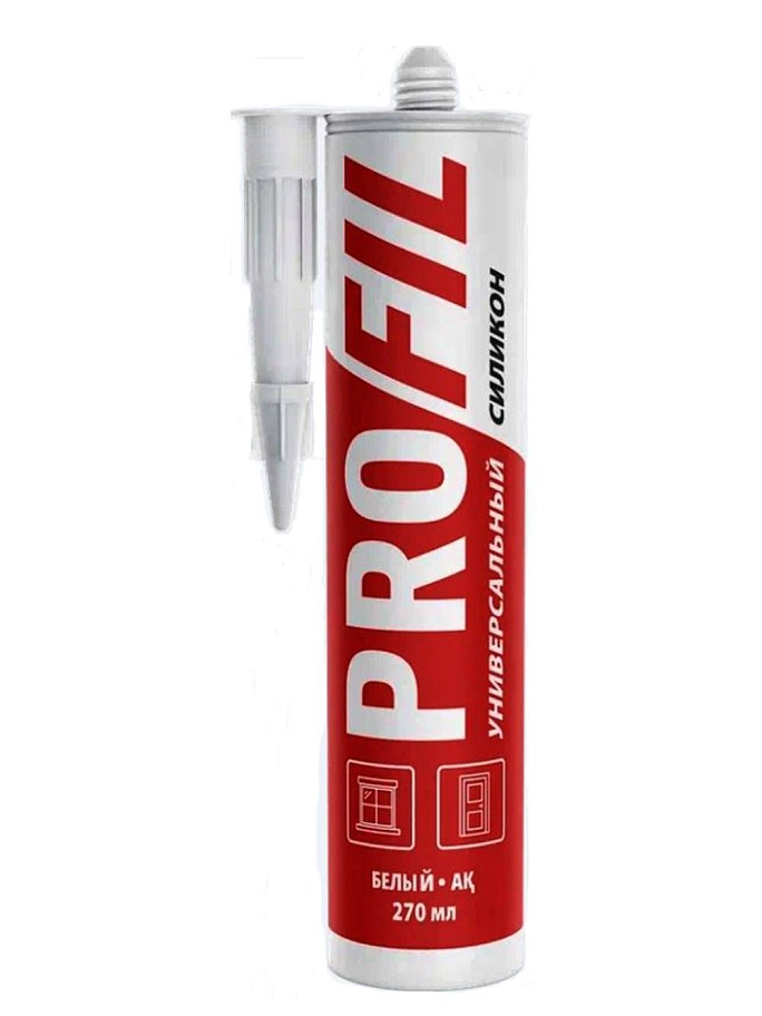 Герметик силиконовый универсальный Soudal Profil белый 270 мл