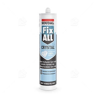 Клей-герметик универсальный Soudal Fix All Crystal прозрачный 290 мл