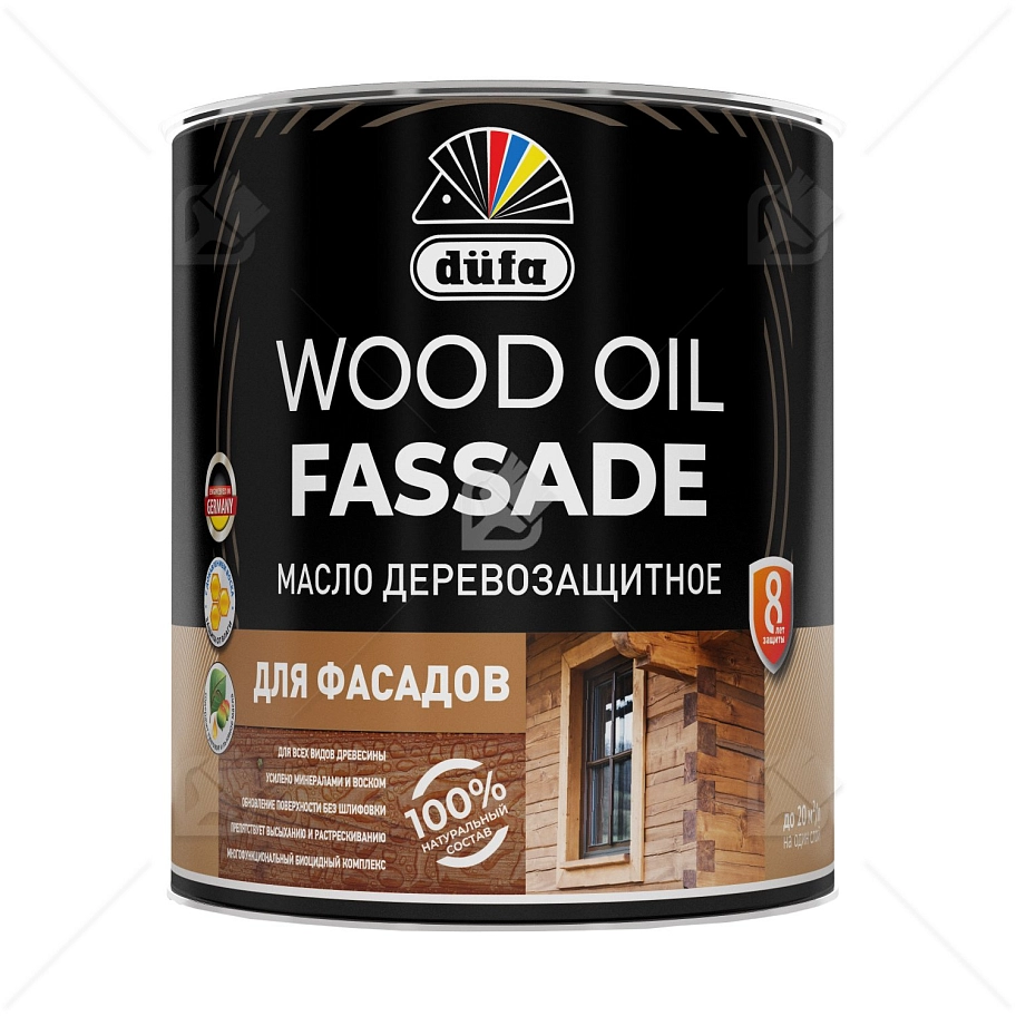 Масло деревозащитное для фасадов Dufa Wood Oil Fassade ясень 2 л.