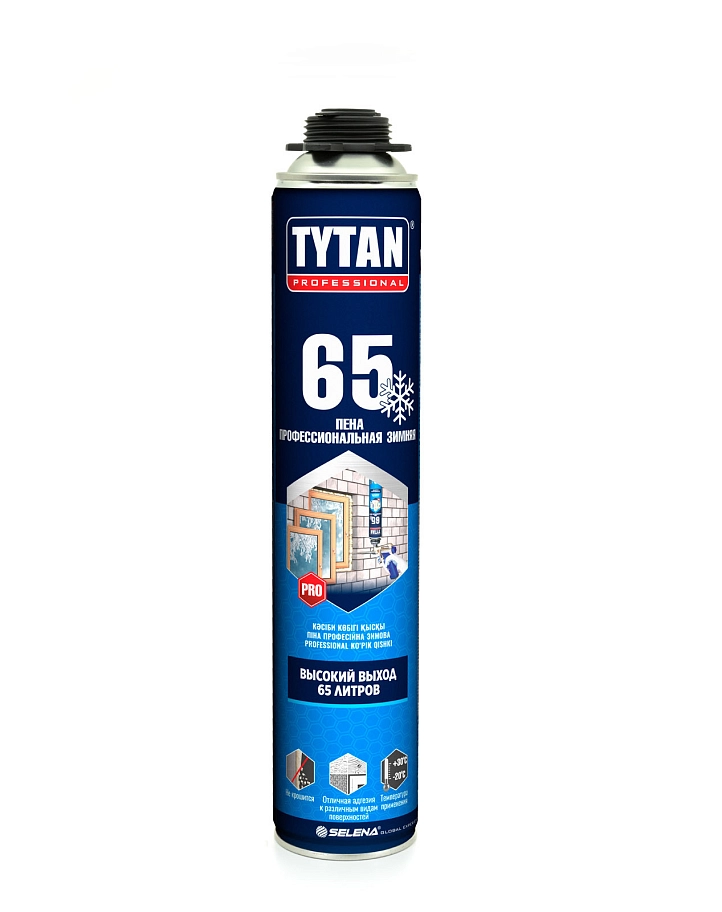 Пена профессиональная Tytan Professional 65 зимняя 750 мл выход 65 л