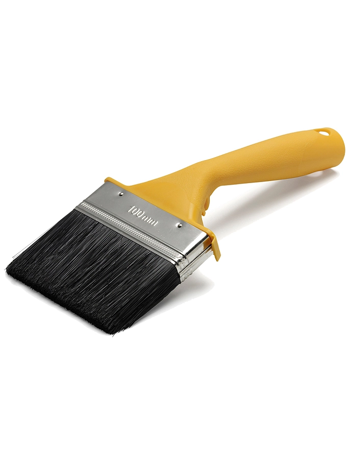 Кисть изогнутая для наружных работ Anza Basic синтетическая щетина 100 мм.