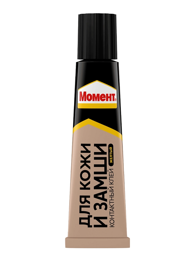 Клей для кожи и замши водостойкий Момент желтый 30 мл в шоу-боксе