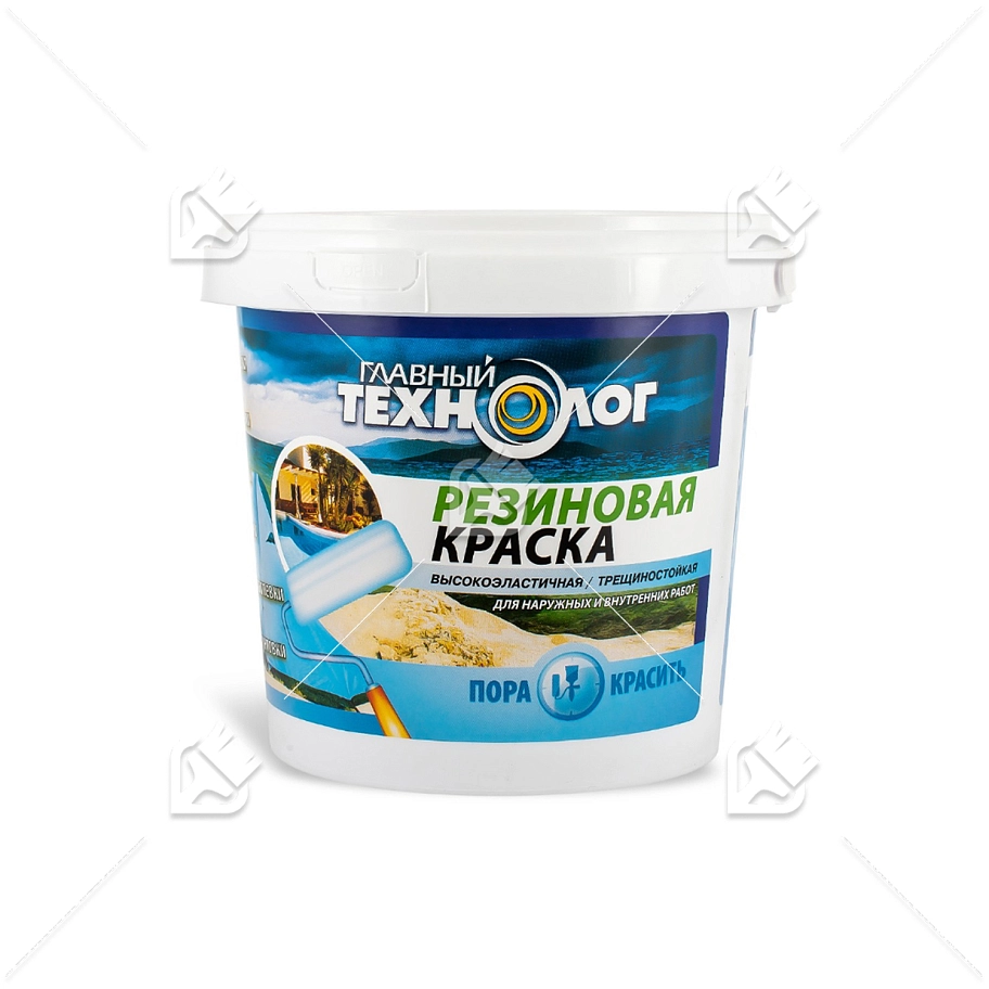 Краска резиновая Главный технолог вишневая 2,4 кг