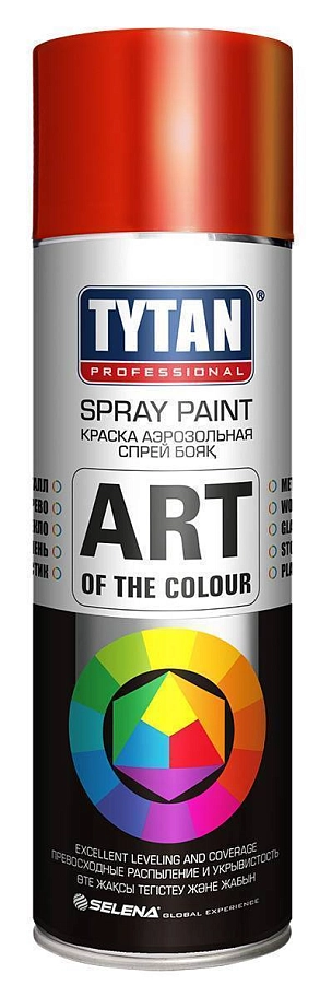 Краска универсальная аэрозольная акриловая Tytan Professional Art of the colour RAL 3020 красная 400 мл